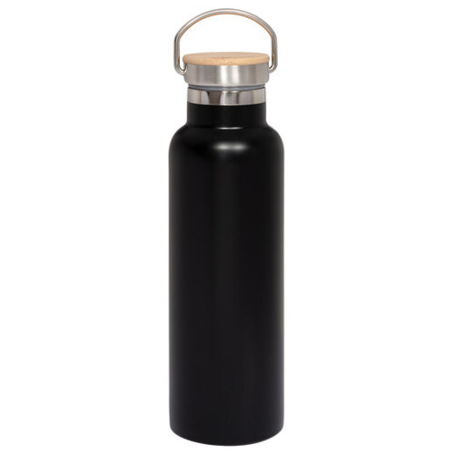 20oz Vacuum Insulated Water Bottle With Bamboo Lid Thumbnail