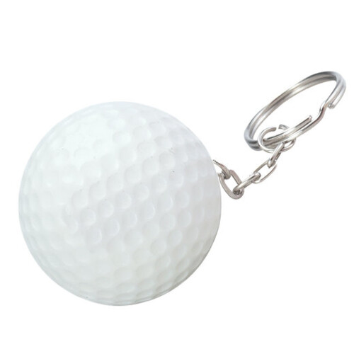 Golf Ball Shape Stress Ball Keychain Thumbnail